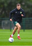 11 October 2023; Jayson Molumby during a Republic of Ireland training session at the FAI National Training Centre in Abbotstown, Dublin. Photo by Stephen McCarthy/Sportsfile