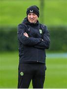 11 October 2023; Colum O’Neill, athletic therapist, during a Republic of Ireland training session at the FAI National Training Centre in Abbotstown, Dublin. Photo by Stephen McCarthy/Sportsfile