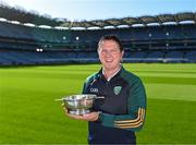 12 October 2023; Ireland manager Damien Coleman in attendance at the Hurling Shinty International 2023 launch at Croke Park in Dublin. Photo by Piaras Ó Mídheach/Sportsfile