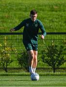 12 October 2023; Dara O'Shea during a Republic of Ireland training session at the FAI National Training Centre in Abbotstown, Dublin. Photo by Stephen McCarthy/Sportsfile