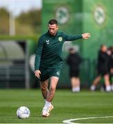 12 October 2023; Alan Browne during a Republic of Ireland training session at the FAI National Training Centre in Abbotstown, Dublin. Photo by Stephen McCarthy/Sportsfile