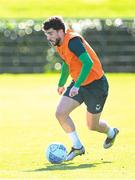 12 October 2023; Mikey Johnston during a Republic of Ireland training session at the FAI National Training Centre in Abbotstown, Dublin. Photo by Stephen McCarthy/Sportsfile