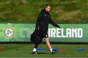 12 October 2023; Danny Miller, chartered physiotherapist, during a Republic of Ireland training session at the FAI National Training Centre in Abbotstown, Dublin. Photo by Stephen McCarthy/Sportsfile