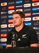 12 October 2023; Scott Barrett during a New Zealand rugby media conference at the Paxton Hotel in Paris, France. Photo by Harry Murphy/Sportsfile