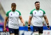 13 October 2023; Iain Henderson and James Ryan during an Ireland Rugby captain's run at the Stade de France in Paris, France. Photo by Harry Murphy/Sportsfile