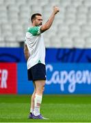 13 October 2023; Mack Hansen gives a thumbs up to the physios during an Ireland captain's run at Stade de France in Paris, France. Photo by Brendan Moran/Sportsfile