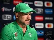13 October 2023; Assistant coach Mike Catt during an Ireland Rugby media conference at the Stade de France in Paris, France. Photo by Harry Murphy/Sportsfile