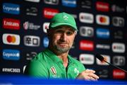 13 October 2023; Assistant coach Mike Catt during an Ireland Rugby media conference at the Stade de France in Paris, France. Photo by Harry Murphy/Sportsfile