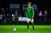 11 October 2023; Harry McGlinchey of Republic of Ireland during the UEFA European U17 Championship qualifying group 10 match between Republic of Ireland and Armenia at Carrig Park in Fermoy, Cork. Photo by Eóin Noonan/Sportsfile