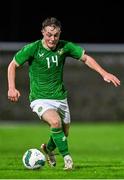 11 October 2023; Kaylem Harnett of Republic of Ireland during the UEFA European U17 Championship qualifying group 10 match between Republic of Ireland and Armenia at Carrig Park in Fermoy, Cork. Photo by Eóin Noonan/Sportsfile