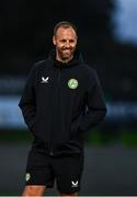 11 October 2023; Republic of Ireland assistant coach David Meyler before the UEFA European U17 Championship qualifying group 10 match between Republic of Ireland and Armenia at Carrig Park in Fermoy, Cork. Photo by Eóin Noonan/Sportsfile