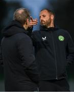 11 October 2023; Republic of Ireland assistant coach David Meyler before the UEFA European U17 Championship qualifying group 10 match between Republic of Ireland and Armenia at Carrig Park in Fermoy, Cork. Photo by Eóin Noonan/Sportsfile