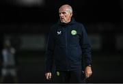 11 October 2023; Republic of Ireland assistant coach Ian Hill during the UEFA European U17 Championship qualifying group 10 match between Republic of Ireland and Armenia at Carrig Park in Fermoy, Cork. Photo by Eóin Noonan/Sportsfile