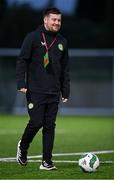11 October 2023; Republic of Ireland video analyst Shane Power before the UEFA European U17 Championship qualifying group 10 match between Republic of Ireland and Armenia at Carrig Park in Fermoy, Cork. Photo by Eóin Noonan/Sportsfile