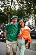 13 October 2023; Ireland supporters John and Helen Dillon-Leetch, from Mayo, in Montmartre ahead of the 2023 Rugby World Cup quarter-final match between Ireland and New Zealand. Photo by Harry Murphy/Sportsfile