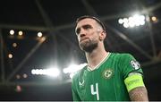 13 October 2023; Shane Duffy of Republic of Ireland after the UEFA EURO 2024 Championship qualifying group B match between Republic of Ireland and Greece at the Aviva Stadium in Dublin. Photo by Stephen McCarthy/Sportsfile