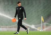 13 October 2023; Republic of Ireland coach Keith Andrews before the UEFA EURO 2024 Championship qualifying group B match between Republic of Ireland and Greece at the Aviva Stadium in Dublin. Photo by Michael P Ryan/Sportsfile