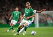 13 October 2023; Nathan Collins of Republic of Ireland during the UEFA EURO 2024 Championship qualifying group B match between Republic of Ireland and Greece at the Aviva Stadium in Dublin. Photo by Michael P Ryan/Sportsfile