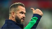 14 October 2023; Ireland head coach Andy Farrell before the 2023 Rugby World Cup quarter-final match between Ireland and New Zealand at the Stade de France in Paris, France. Photo by Brendan Moran/Sportsfile