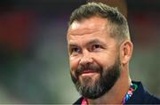 14 October 2023; Ireland head coach Andy Farrell before the 2023 Rugby World Cup quarter-final match between Ireland and New Zealand at the Stade de France in Paris, France. Photo by Brendan Moran/Sportsfile