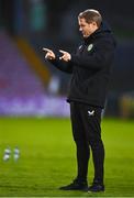14 October 2023; Republic of Ireland head coach Colin O'Brien during the UEFA European U17 Championship qualifying round 10 match between Republic of Ireland and Iceland at Turner's Cross in Cork. Photo by Eóin Noonan/Sportsfile
