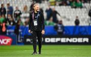 14 October 2023; New Zealand assistant coach Joe Schmidt before the 2023 Rugby World Cup quarter-final match between Ireland and New Zealand at the Stade de France in Paris, France. Photo by Harry Murphy/Sportsfile