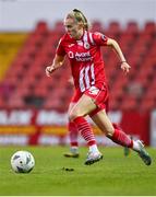 14 October 2023; Emma Doherty of Sligo Rovers during the FAI Women's Cup semi-final match between Sligo Rovers and Athlone Town at The Showgrounds in Sligo. Photo by Tyler Miller/Sportsfile