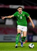 14 October 2023; Niall McAndrews of Republic of Ireland during the UEFA European U17 Championship qualifying round 10 match between Republic of Ireland and Iceland at Turner's Cross in Cork. Photo by Eóin Noonan/Sportsfile