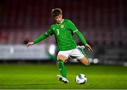 14 October 2023; Harry McGlinchey of Republic of Ireland during the UEFA European U17 Championship qualifying round 10 match between Republic of Ireland and Iceland at Turner's Cross in Cork. Photo by Eóin Noonan/Sportsfile