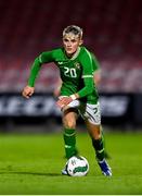 14 October 2023; Kyle Fitzgerald of Republic of Ireland during the UEFA European U17 Championship qualifying round 10 match between Republic of Ireland and Iceland at Turner's Cross in Cork. Photo by Eóin Noonan/Sportsfile