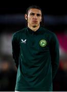 14 October 2023; Niall McAndrews of Republic of Ireland during the UEFA European U17 Championship qualifying round 10 match between Republic of Ireland and Iceland at Turner's Cross in Cork. Photo by Eóin Noonan/Sportsfile