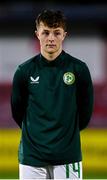 14 October 2023; Kaylem Harnett of Republic of Ireland during the UEFA European U17 Championship qualifying round 10 match between Republic of Ireland and Iceland at Turner's Cross in Cork. Photo by Eóin Noonan/Sportsfile