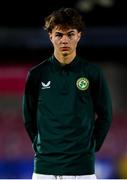 14 October 2023; Grady McDonnell of Republic of Ireland during the UEFA European U17 Championship qualifying round 10 match between Republic of Ireland and Iceland at Turner's Cross in Cork. Photo by Eóin Noonan/Sportsfile