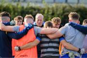 15 October 2023; St Joseph's manager Mick Dempsey with his players before the Laois County Senior Club Football Championship final match between St Joseph's and Portlaoise at Laois Hire O'Moore Park in Portlaoise, Laois. Photo by Matt Browne/Sportsfile