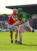 15 October 2023; Oisín Mahon of Kilcormac-Killoughey in action against Killian Sampson of Shinrone during the Offaly County Senior Club Hurling Championship final match between Kilcormac-Killoughey and Shinrone at Grant Heating St Brendan's Park in Birr, Offaly. Photo by Seb Daly/Sportsfile