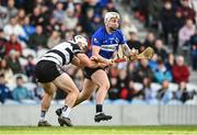 15 October 2023; Shane O'Regan of Sarsfields in action against Seán O'Leary Hayes of Midleton during the Cork County Premier Senior Club Hurling Championship final between Sarsfields and Midleton at Páirc Uí Chaoimh in Cork. Photo by Eóin Noonan/Sportsfile