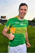 15 October 2023; James Gorman of Kilcormac-Killoughey celebrates after his side's victory in the Offaly County Senior Club Hurling Championship final match between Kilcormac-Killoughey and Shinrone at Grant Heating St Brendan's Park in Birr, Offaly. Photo by Seb Daly/Sportsfile