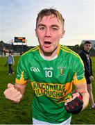 15 October 2023; Jack Screeney of Kilcormac-Killoughey celebrates after his side's victory in the Offaly County Senior Club Hurling Championship final match between Kilcormac-Killoughey and Shinrone at Grant Heating St Brendan's Park in Birr, Offaly. Photo by Seb Daly/Sportsfile