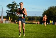 15 October 2023; Sean Cronin of Clonliffe Harriers AC, Dublin, competes in the junior men 6000m during the Autumn Open International Cross Country Festival & The Athletics Ireland Cross County Xperience at Abbotstown in Dublin. Photo by Sam Barnes/Sportsfile