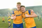 15 October 2023; Cormac Murphy and Oisin Hooney of St Joseph's celebrate after the Laois County Senior Club Football Championship final match between St Joseph's and Portlaoise at Laois Hire O'Moore Park in Portlaoise, Laois. Photo by Matt Browne/Sportsfile