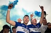 15 October 2023; Daragh Long, left, and Daniel Hogan of Sarsfields celebrate with team-mates after the Cork County Premier Senior Club Hurling Championship final between Sarsfields and Midleton at Páirc Uí Chaoimh in Cork. Photo by Eóin Noonan/Sportsfile