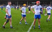 15 October 2023; Thurles Sarsfields players, from left, Billy McCarthy, Seánie Butler and James Armstrong after the drawn Tipperary County Senior Club Hurling Championship final match between Thurles Sarsfields and Kiladangan at FBD Semple Stadium in Thurles, Tipperary. Photo by Piaras Ó Mídheach/Sportsfile