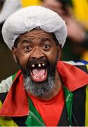 15 October 2023; A South Africa supporter before the 2023 Rugby World Cup quarter-final match between France and South Africa at the Stade de France in Paris, France. Photo by Harry Murphy/Sportsfile