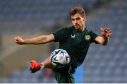 15 October 2023; Jayson Molumby during a Republic of Ireland training session at Estádio Algarve in Faro, Portugal. Photo by Stephen McCarthy/Sportsfile