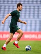 15 October 2023; Jayson Molumby during a Republic of Ireland training session at Estádio Algarve in Faro, Portugal. Photo by Stephen McCarthy/Sportsfile