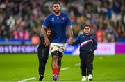 15 October 2023; Romain Taofifenua of France after the 2023 Rugby World Cup quarter-final match between France and South Africa at the Stade de France in Paris, France. Photo by Ramsey Cardy/Sportsfile