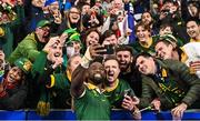 15 October 2023; Siya Kolisi of South Africa with supporters after the 2023 Rugby World Cup quarter-final match between France and South Africa at the Stade de France in Paris, France. Photo by Harry Murphy/Sportsfile