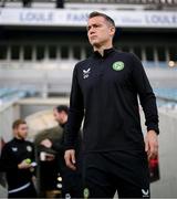 15 October 2023; Damien Doyle, head of athletic performance, during a Republic of Ireland training session at Estádio Algarve in Faro, Portugal. Photo by Stephen McCarthy/Sportsfile