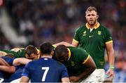 15 October 2023; Duane Vermeulen of South Africa during the 2023 Rugby World Cup quarter-final match between France and South Africa at the Stade de France in Paris, France. Photo by Harry Murphy/Sportsfile