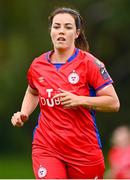 30 September 2023; Noelle Murray of Shelbourne during the SSE Airtricity Women's Premier Division match between DLR Waves FC and Shelbourne FC at UCD Bowl in Dublin. Photo by Tyler Miller/Sportsfile